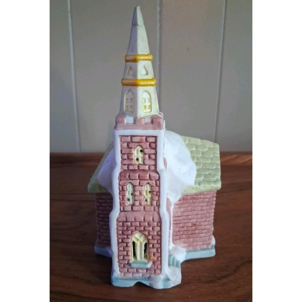 Vtg 1993 Santa's Best Spirit Of America Christmas Church